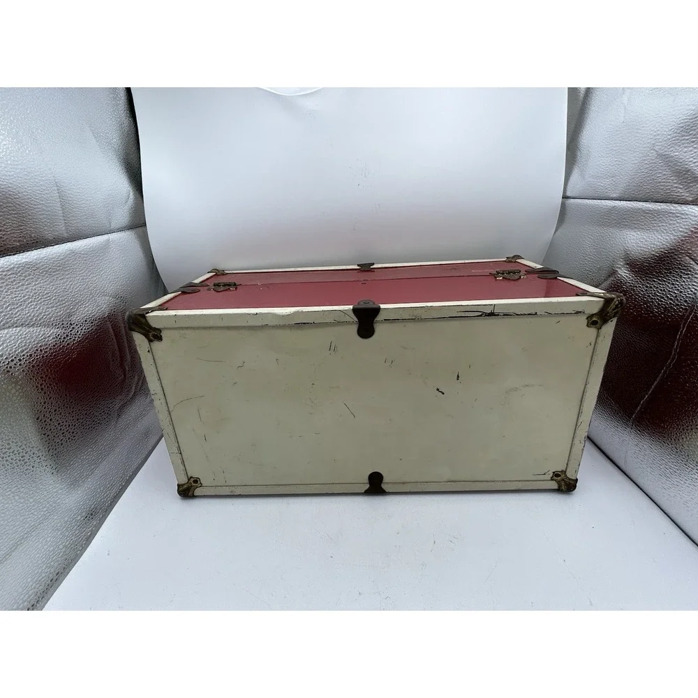 Antique Cass Toys Red/White Metal  17
